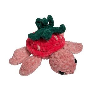 2/$25 Strawberry Turtle Plush Pink Turtle‎ Toy NWOT